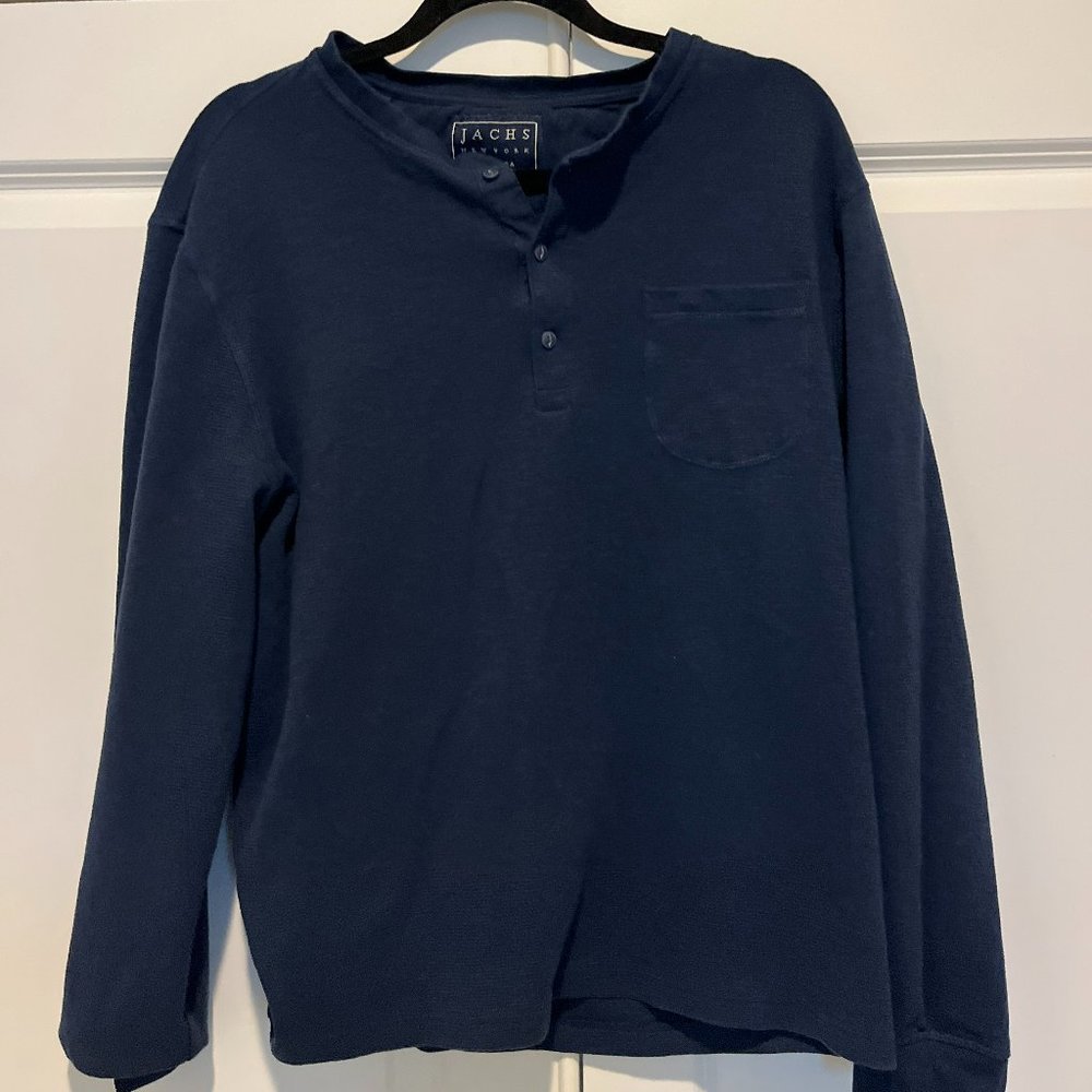 Jachs New York Long Sleeve Henley Size XL